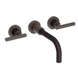 East Linear Wall Mount Bathroom Faucet