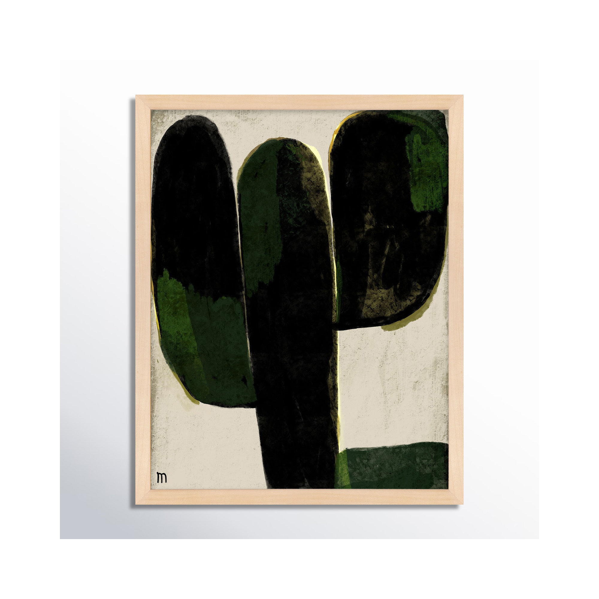 Succulent #1 by StudioM, Brown, 38" H x 30" W x 1.25" D