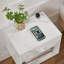 Ensemble de chambre à coucher rembourrée blanche (ensemble de 3)-1461421432