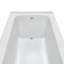 Baignoire en alcôve en acrylique blanc brillant avec drain extérieur 66 po x 32 po Streamline-101700448
