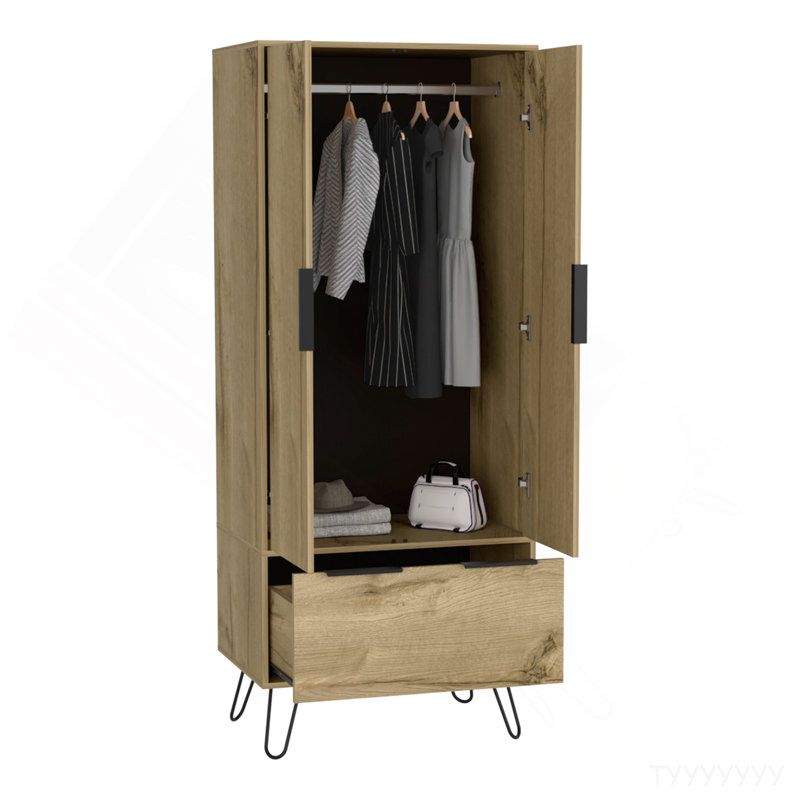 Armoire Skyoner, chambre à coucher, chêne clair
