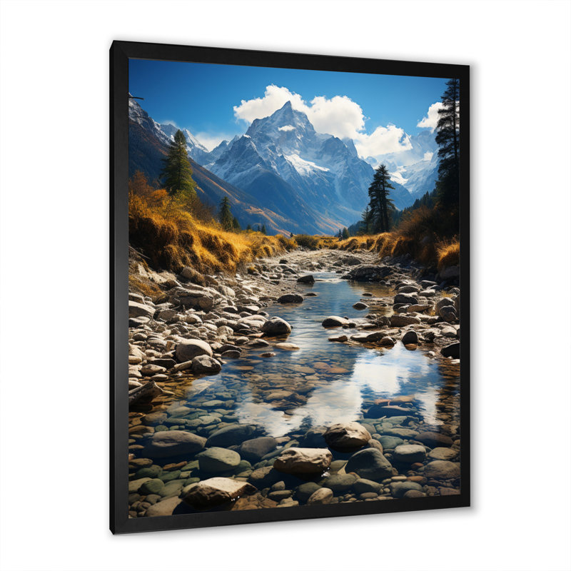États-Unis, parc national de Grand Teton - États-Unis, art mural, H 44 po x l 34 po x P 1,5 po, Cadre simple noir