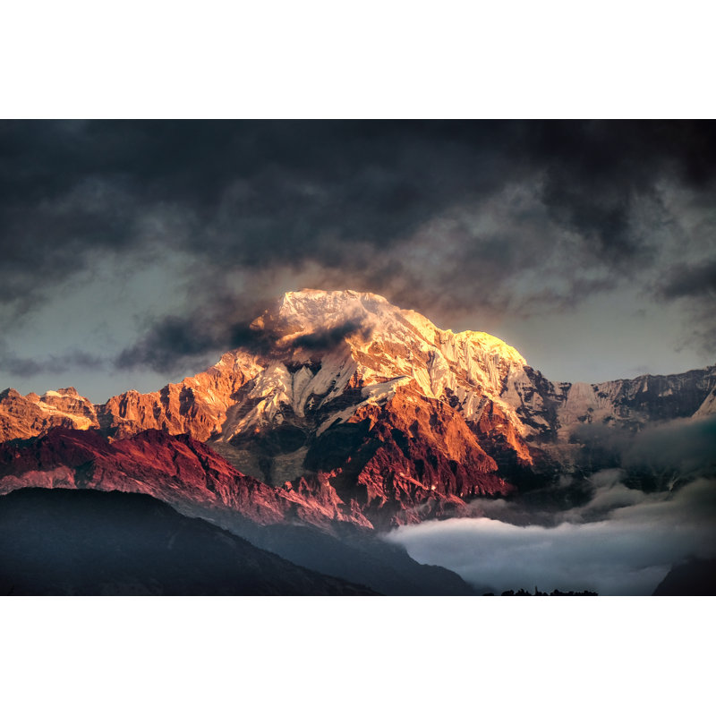 Mountain Peak In Nepal Himalaya by LeoPatrizi - Wrapped Canvas Print, 81cm H x 122cm W x 3.8cm D