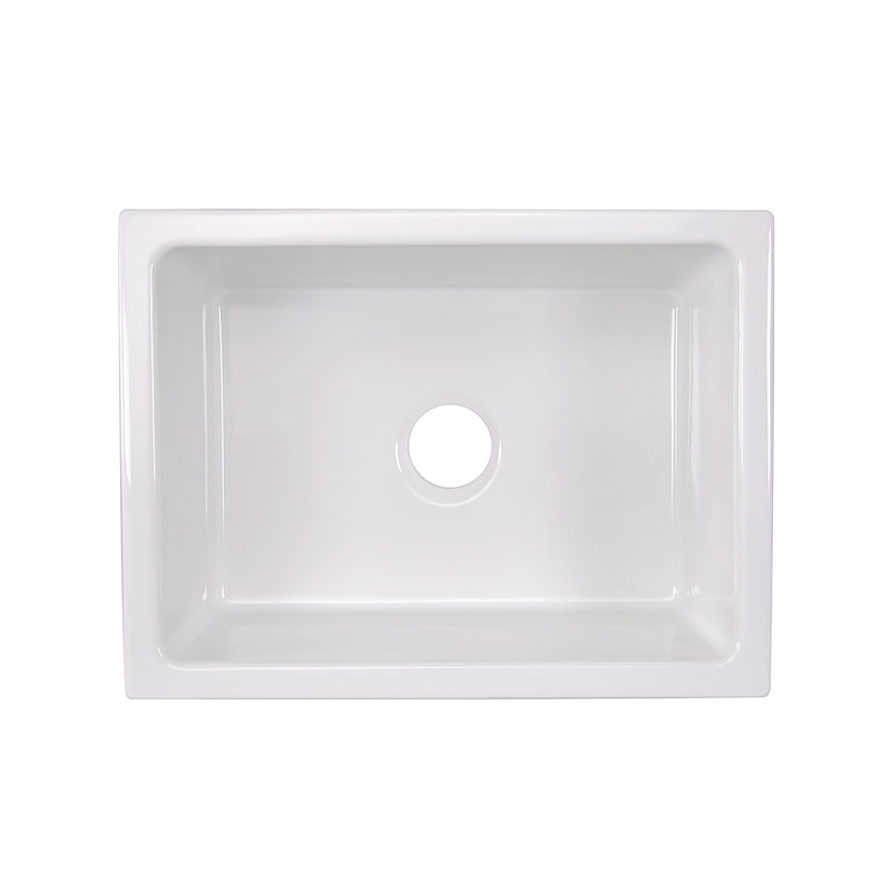 Island 35.75'' L Single Basin Kitchen Sink, 24"