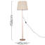 Bekbele 158 H cm Traditional Floor Lamp-40321374-40321378-40500030