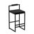 Modern Velvet Upholstered Bar Stools Set Of 2 Counter Height Dining Chairs With Footrest &  Back Support For Kitchen-2086561241-2086561240