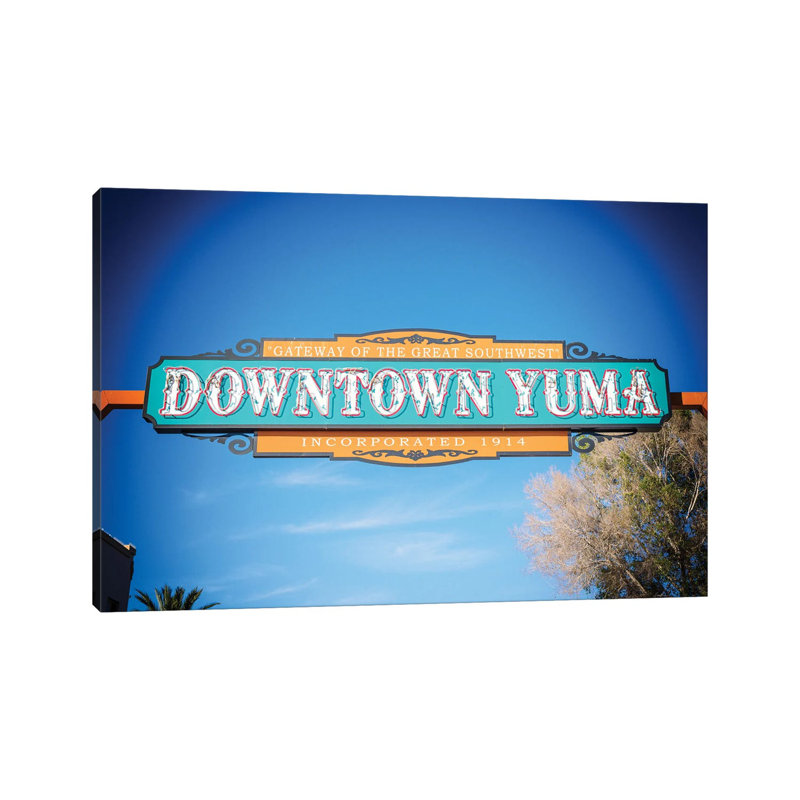 «Downtown Yuma Marquee», reproduction d'art sur toile tendue