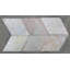 Multi Color Classic Natural Cleft Face, Gauged Back 8 Diamond (13 1/4x8) Slate Field Tile