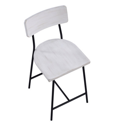 Badin Wood And Metal Modern Counter Stool