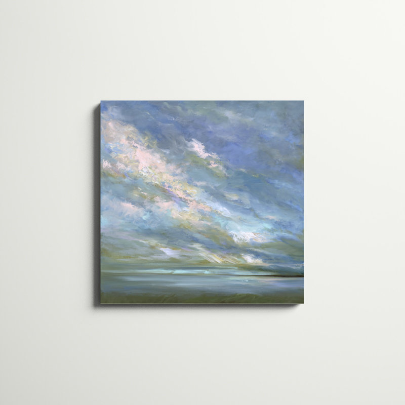 «Coastal Sky # 3», peinture sur toile, H 30 po x l 30 po