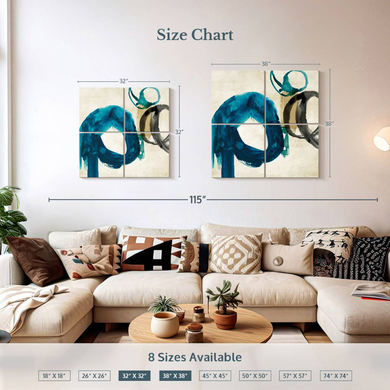Avery Blue Ring I, 38'' H x 38'' W