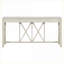 Table basse en placage d'acacia 60 po avec 4 tiroirs - Base ouverte peu encombrante pour le salon, pieds solides durables-2099730535