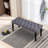 Heng Ming Upholstered Tufted Bench Ottoman , Velvet Dining Bench Bedroom Bench  Footrest Stool Accent Bench For Entryway Dining Room Living Room, Dark Gray-1339534437