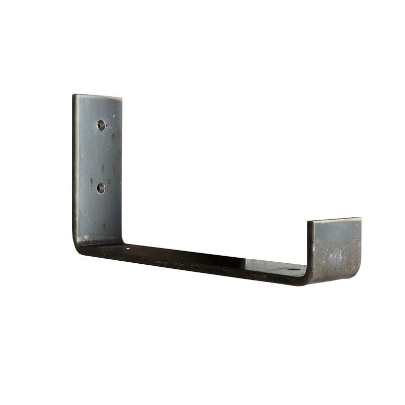 Mccartney Spruce Solid Wood Bracket Shelf, 6.3" H x 15.7" W x 5" D, Walnut