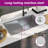 vidaXL Kitchen Sink with Strainer, Stainless Steel Top-Mount Sink, Fast Drainage, Anti-Corrosion-85501559-85501560