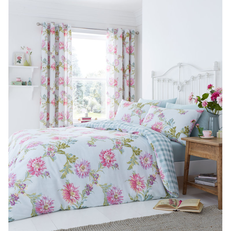 Chrysanthemum Check Single Panel