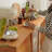 Glass Sliding Door Buffet Table