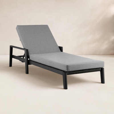 Trosclair 31" Patio Chaise Lounge