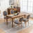 Solid Wood Frame Linen Fabric Dining Chair-114326400