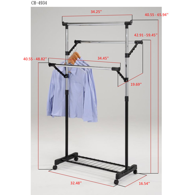 Neidig Metal Freestanding Garment Rack