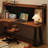 Brown L-Shaped Solid Wood writing desk