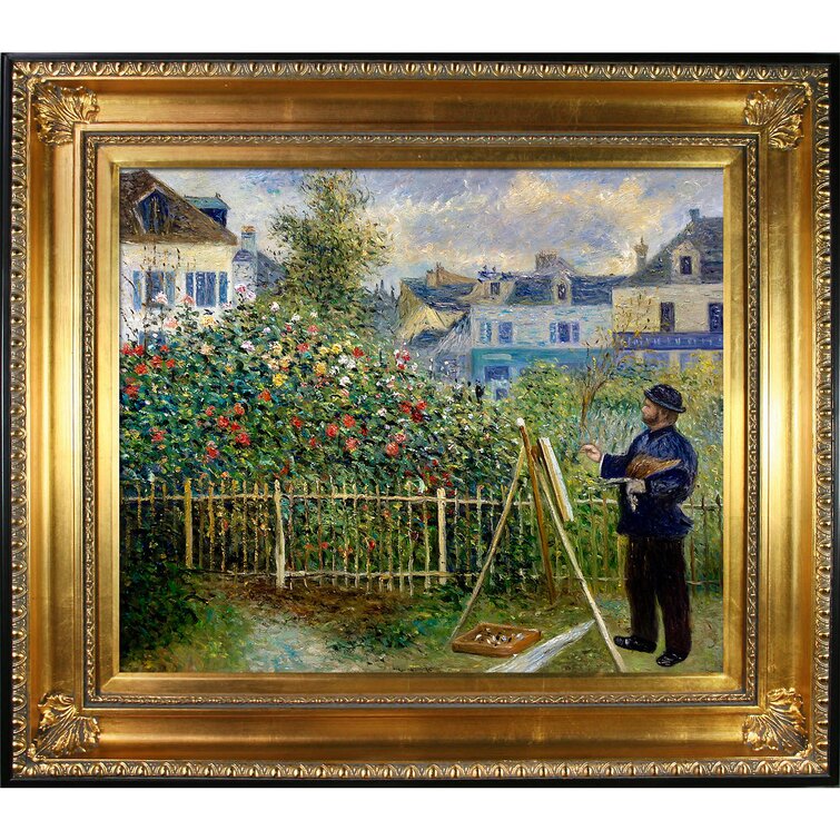 Pierre Auguste Renoir - Claude Monet Painting In His Garden At
