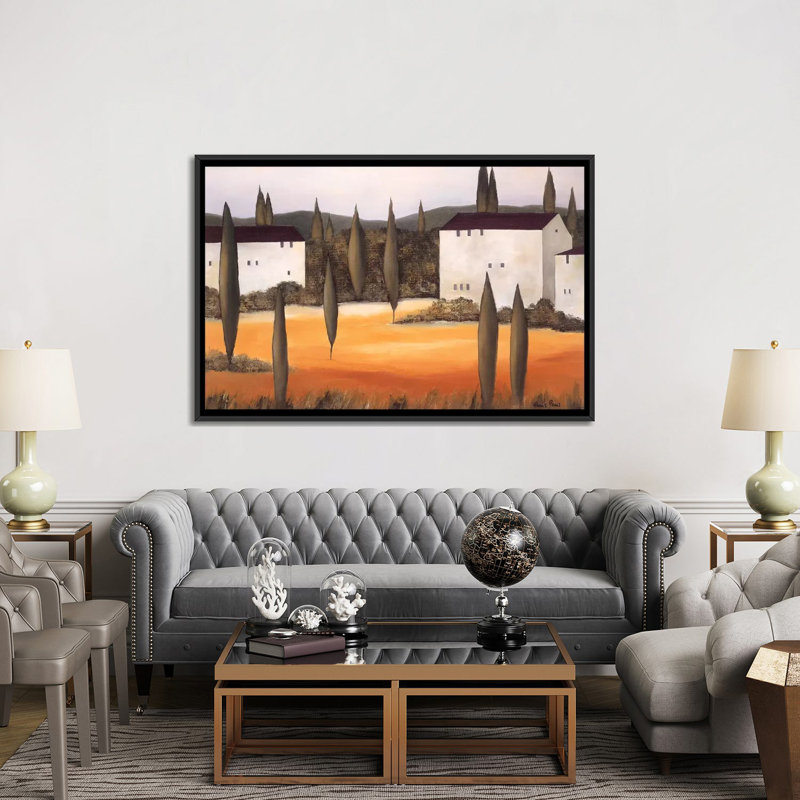 « twilight ii », reproduction sur toile, H 18 po x l 26 po x P 1,5 po, Toile avec cadre noir, Pas de tapis