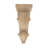 8 in x 3-3/4 in x 2-1/2 in Unfinished X-Small Hand Carved Solid Acanthus Leaf Wood Corbel-51892675
