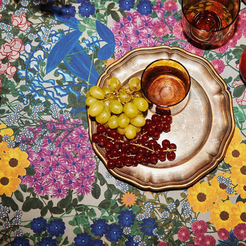 Tablecloth Pré Fleuri, 98.5" x 98.5" Square
