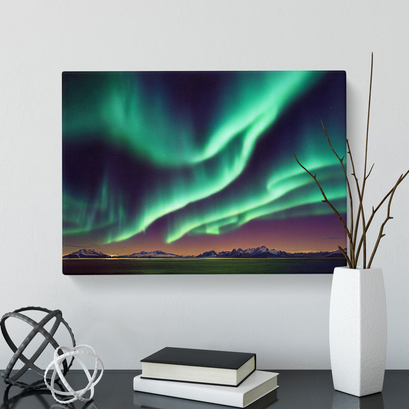 An Amazing Aurora Borealis - Wrapped Canvas, 35cm H x 50cm W x 3cm D