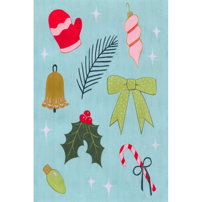 Tamis Christmas Relics I by Grace Popp - Wrapped Canvas Print, 46 cm H x 30 cm W