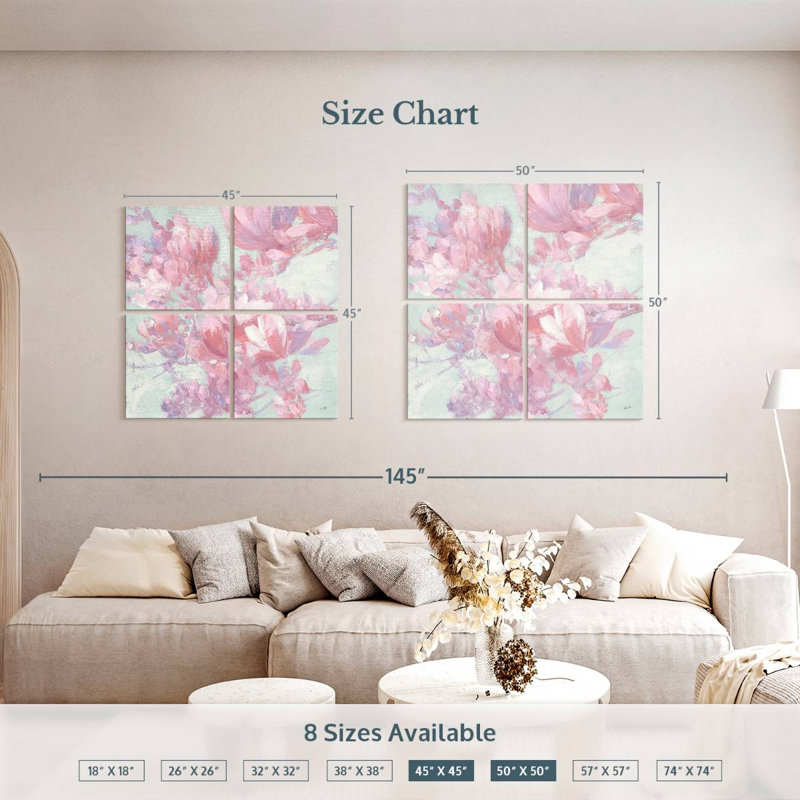 Harnek Spring Magnolia I, H 50 po x l 50 po
