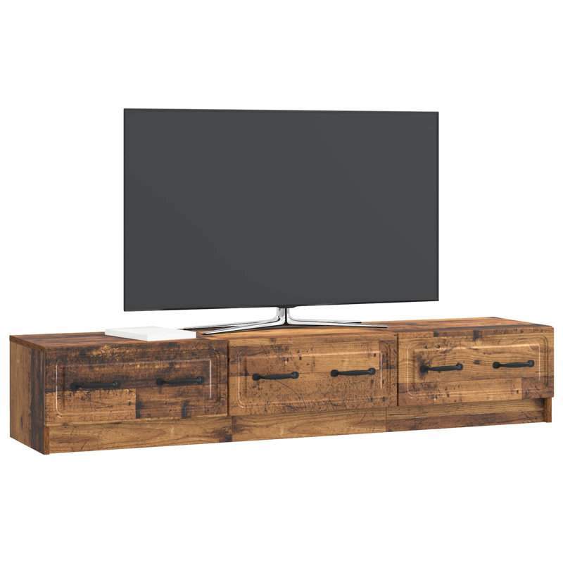 Unfinished TV Stand for TVs up to 65", Old Wood