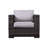 Caron Wicker Fully Assembled 6 - Person Seating Group with Cushions-1552487135