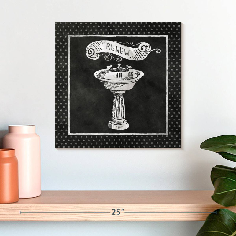 Renouvellement du bain tableau noir Kerner, H 16 po x l 16 po