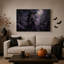 «Witch Casting», magie mauve sous la pleine lune avec toile d'Halloween-421756417