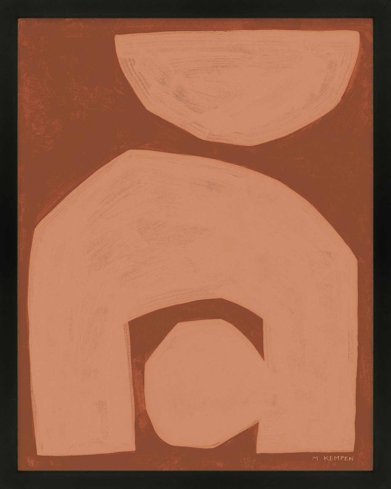 Module On Terra Cotta 2 by Michael Kempen, Black, 38'' H x 30'' W