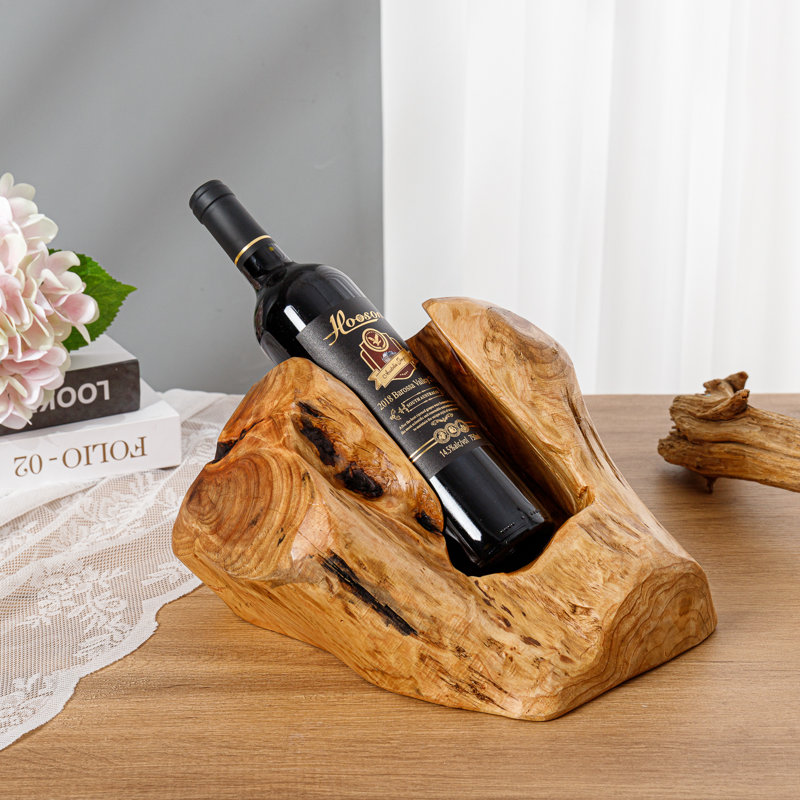 Archilla 1 - Bottle Solid Wood Wine Bottle Rack