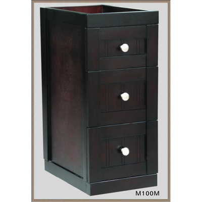 Malibu 12" W x 27.12" H Linen Strorage Tower