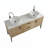 60" Double Bathroom Vanity with Engineered Stone Top & Ceramic Vessel Sinks-1743398561