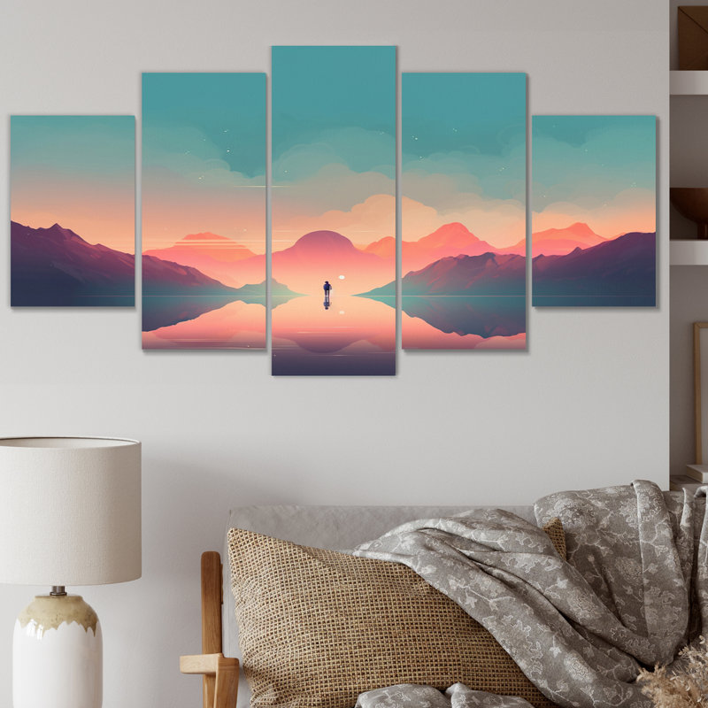 Ensemble de 5 décorations murales