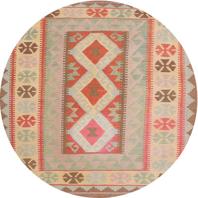 Tapis contemporain orange