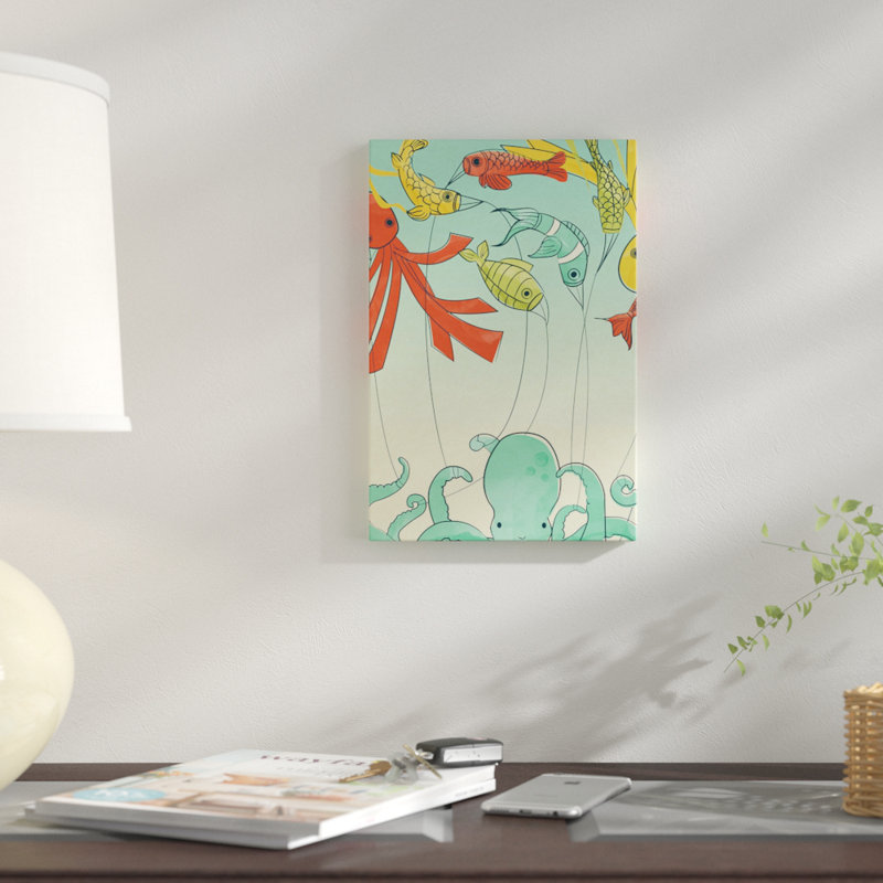 Cerfs-volants - Impression sur toile tendue, H 12 po x l 8 po x P 0,75 po, Toile tendue, Pas de tapis