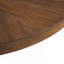 1 table basse ronde ci-dessous brun