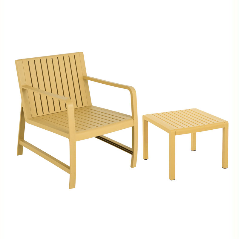 Yellow 2 - Piece Furniture , Wear And , Zero Maintenance Cleanup, Quick Setup For Garden Patio Waterproof Pp Material, Maintenance, 10 Minute Hassle Setup, Suitable Small Patios
