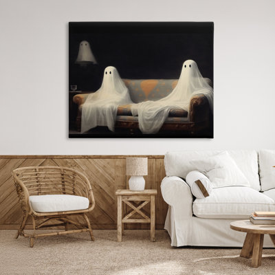 Toile Spooky Couch Ghost, conception par LSR Design Studio