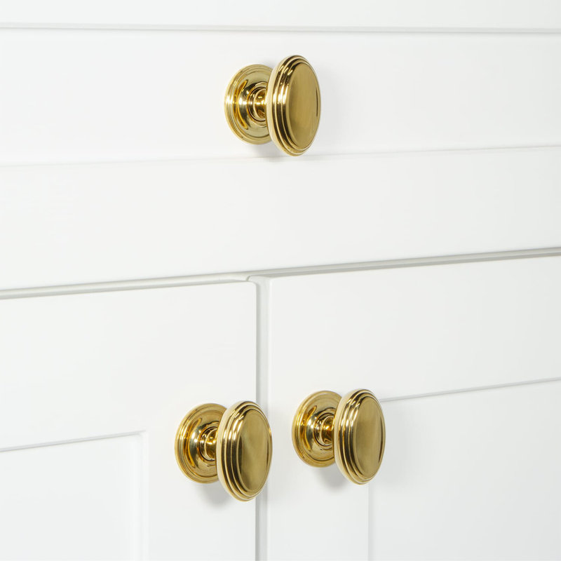 Anneau Cabinet Knob, Lifetime Brass