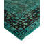 Overdyed Hand-Knotted Wool Modern-Contemporary Green Area Rug 6' 0" x 8' 10"