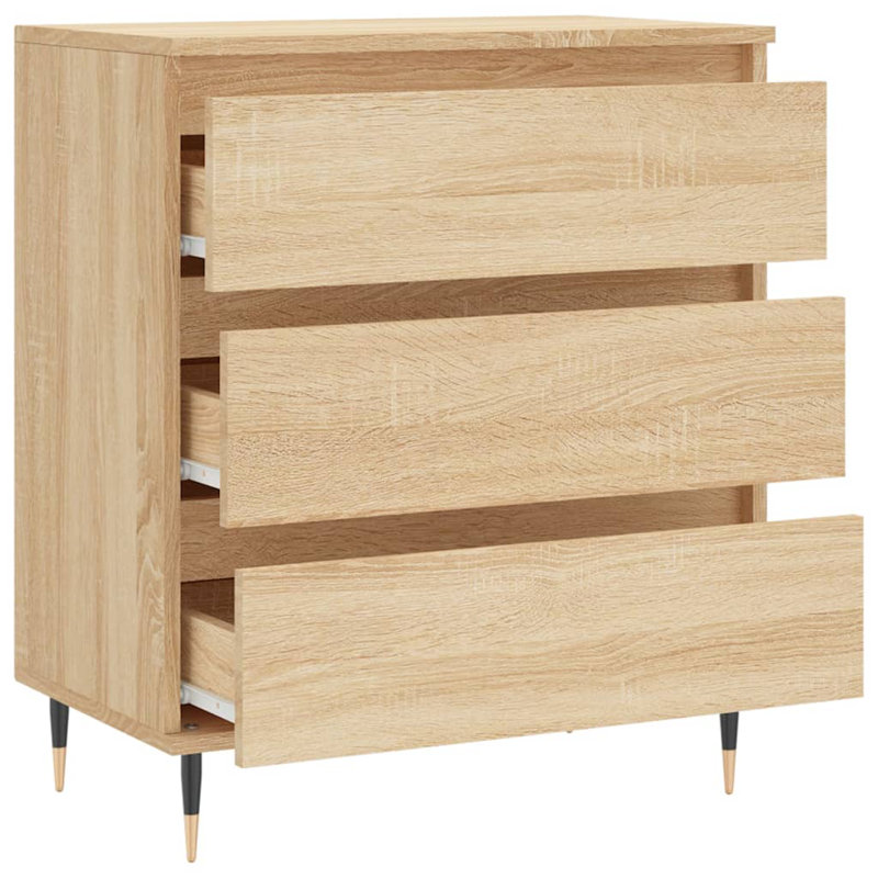 Margurite 3 - Drawer Accent Chest, Sonoma Oak