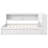 Full Size Wood Daybed With Storage Shelves, USB, LED, And 2 Drawers, White-700529923
